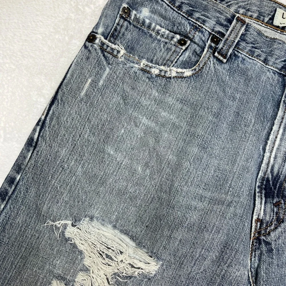 Levi's 559 Loose Fit Straight Jeans Mens Blue Denim Distressed Classic - 34X32.5